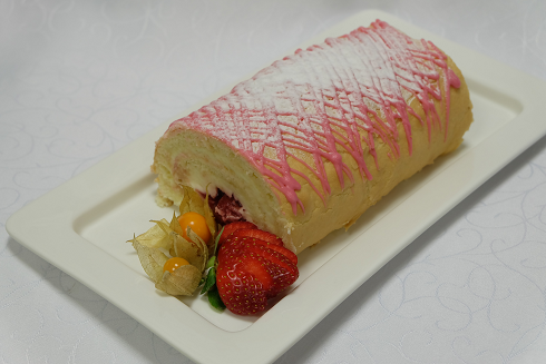 Maasika-kohupiima rullbiskviit KG